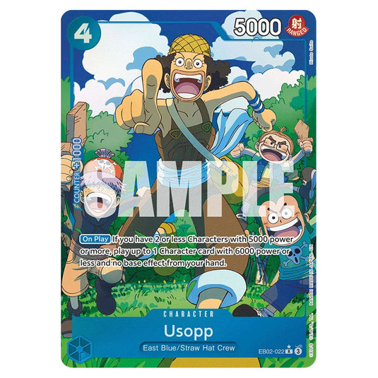 Usopp EB02-022a card from the One Piece set Anime 25th Collection