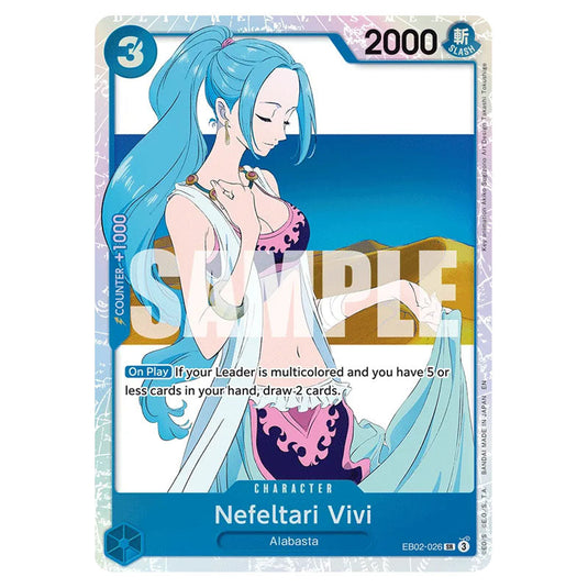 Nefeltari Vivi EB02-026 card from the One Piece set Anime 25th Collection