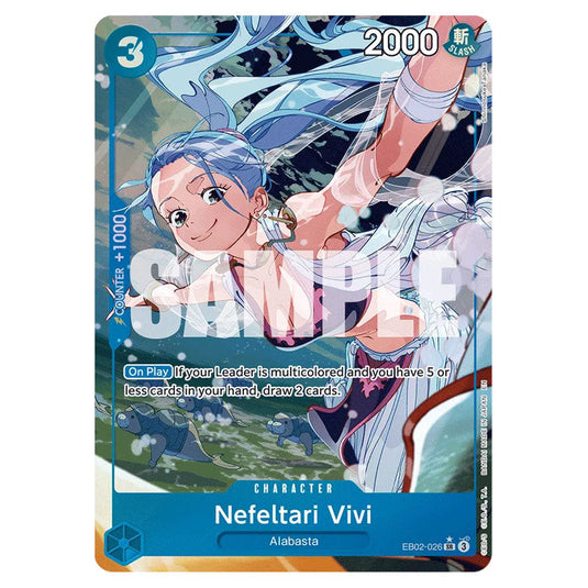Nefeltari Vivi EB02-026a card from the One Piece set Anime 25th Collection