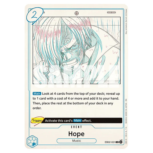 Hope EB02-031 card from the One Piece set Anime 25th Collection