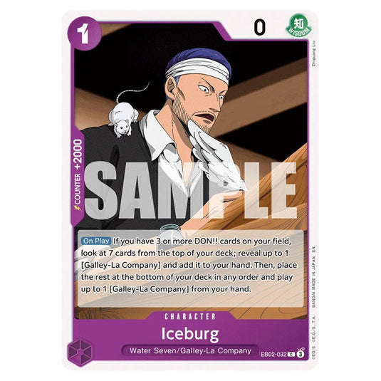Iceburg EB02-032 card from the One Piece set Anime 25th Collection
