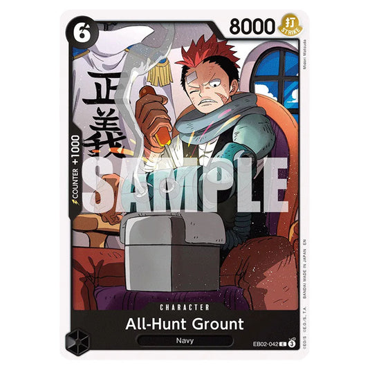 All-Hunt Grount EB02-042 card from the One Piece set Anime 25th Collection