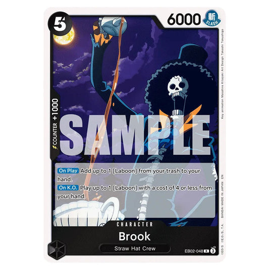 Brook EB02-048 card from the One Piece set Anime 25th Collection