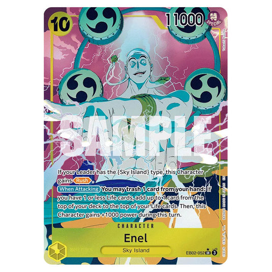Enel EB02-052a card from the One Piece set Anime 25th Collection