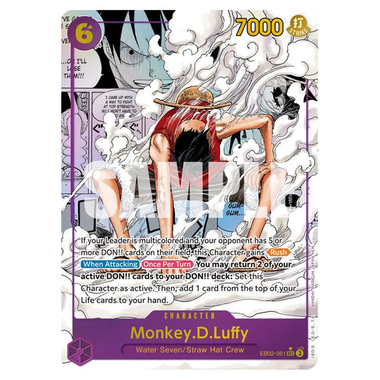Monkey.D.Luffy EB02-061b card from the One Piece set Anime 25th Collection
