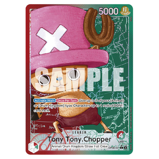 Tony Tony.Chopper OP08-001A card from the One Piece set Two Legends