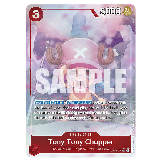 Tony Tony.Chopper OP08-007A card from the One Piece set Two Legends