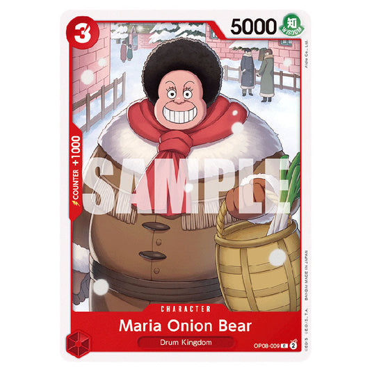 Maria Onion Bear OP08-009 card from the One Piece set Two Legends