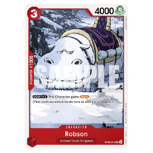 Robson OP08-013 card from the One Piece set Two Legends