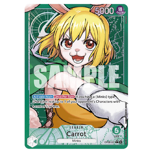 Carrot OP08-021A card from the One Piece set Two Legends