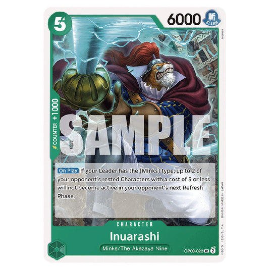 Inuarashi OP08-022 card from the One Piece set Two Legends