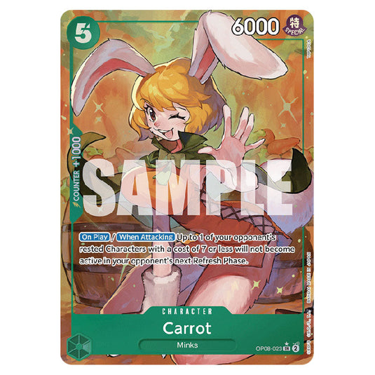 Carrot OP08-023A card from the One Piece set Two Legends