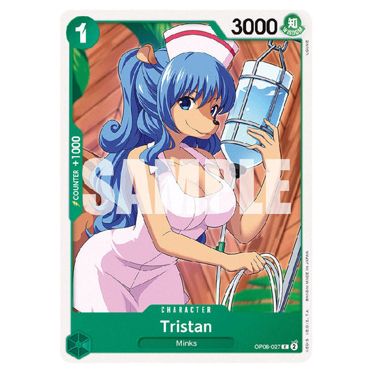 Tristan OP08-027 card from the One Piece set Two Legends