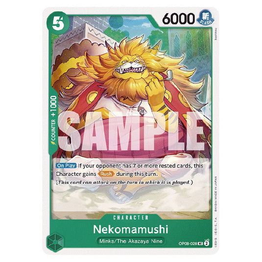 Nekomamushi OP08-028 card from the One Piece set Two Legends