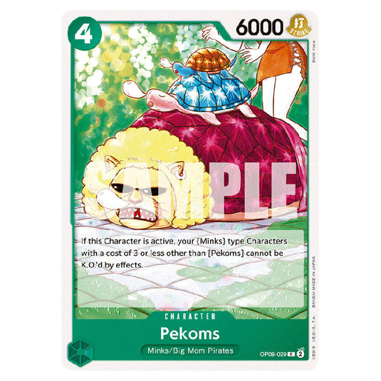 Pekoms OP08-029 card from the One Piece set Two Legends