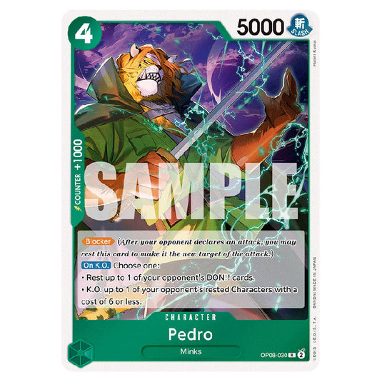 Pedro OP08-030 card from the One Piece set Two Legends