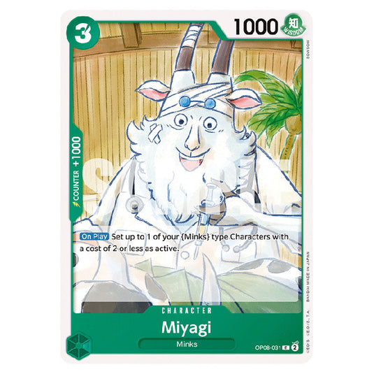 Miyagi OP08-031 card from the One Piece set Two Legends