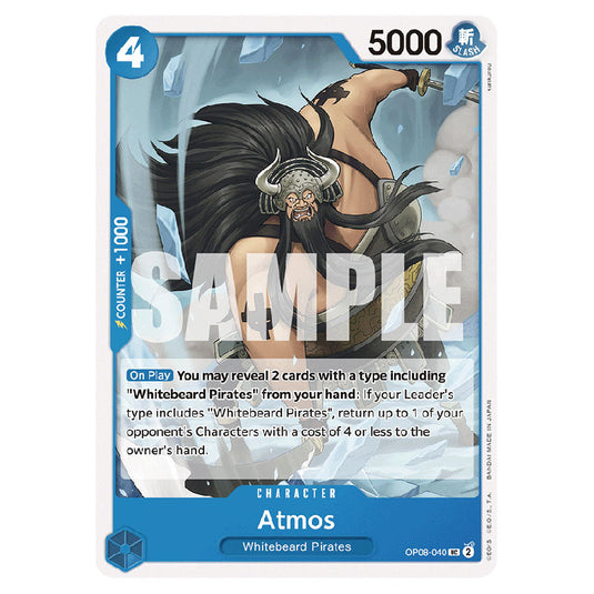 Atmos OP08-040 card from the One Piece set Two Legends