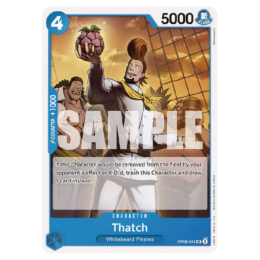 Thatch OP08-045 card from the One Piece set Two Legends