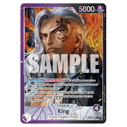 King OP08-057A card from the One Piece set Two Legends