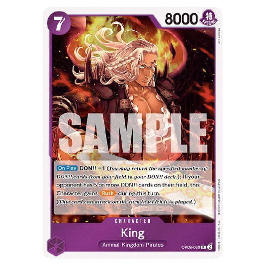 King OP08-060 card from the One Piece set Two Legends