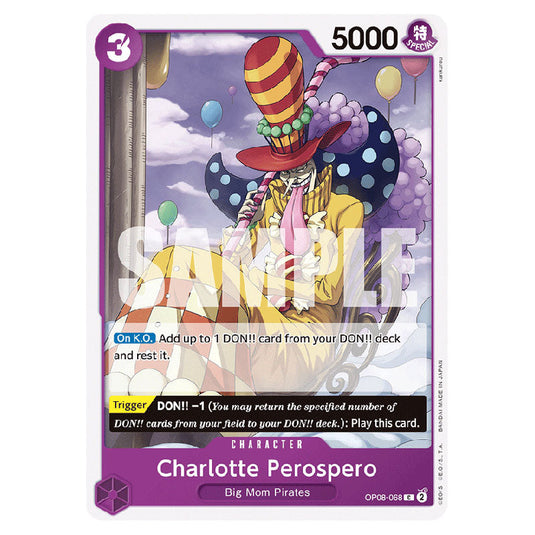 Charlotte Perospero OP08-068 card from the One Piece set Two Legends