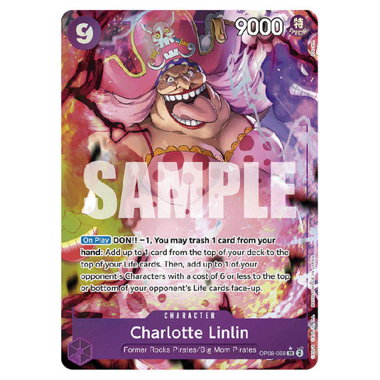 Charlotte Linlin OP08-069A card from the One Piece set Two Legends