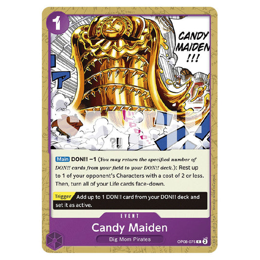 Candy Maiden OP08-075 card from the One Piece set Two Legends