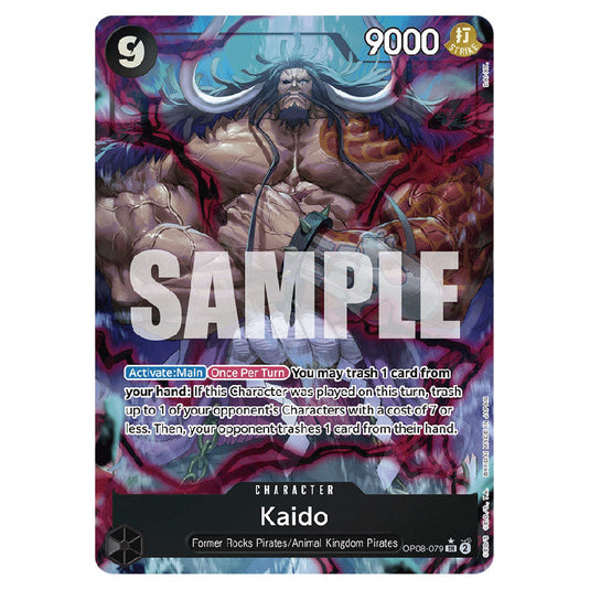 Kaido OP08-079A card from the One Piece set Two Legends