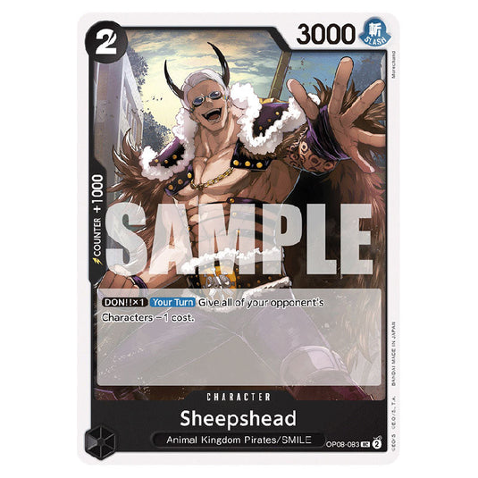 Sheepshead OP08-083 card from the One Piece set Two Legends