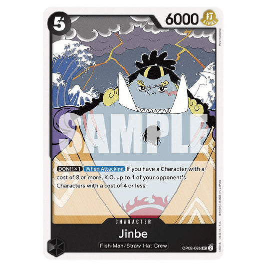 Jinbe OP08-085 card from the One Piece set Two Legends