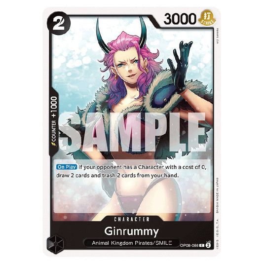 Ginrummy OP08-086 card from the One Piece set Two Legends