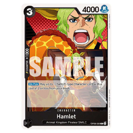 Hamlet OP08-090 card from the One Piece set Two Legends