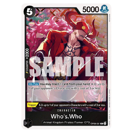 Who's.Who OP08-091 card from the One Piece set Two Legends