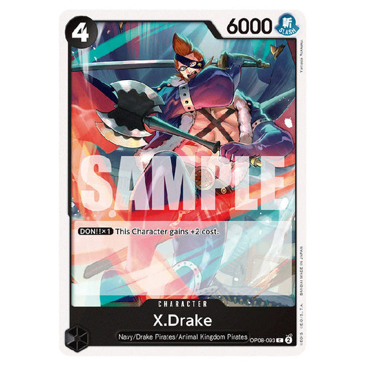 X.Drake OP08-093 card from the One Piece set Two Legends