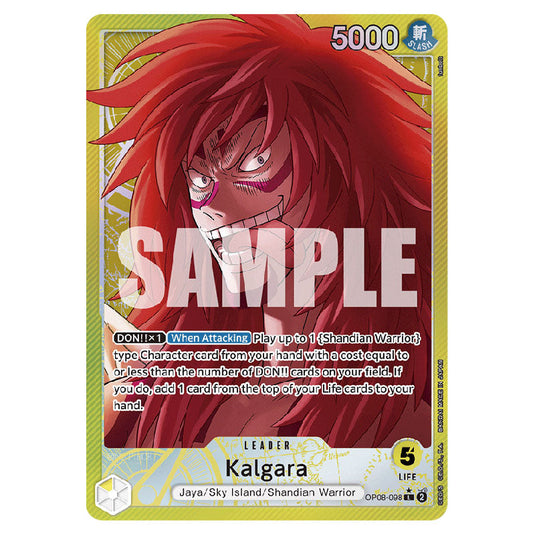 Kalgara OP08-098A card from the One Piece set Two Legends