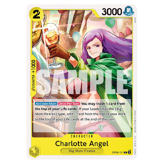 Charlotte Angel OP08-101 card from the One Piece set Two Legends