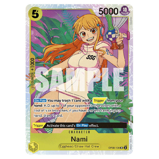 Nami OP08-106 card from the One Piece set Two Legends