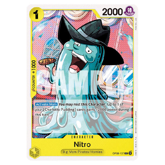 Nitro OP08-107 card from the One Piece set Two Legends