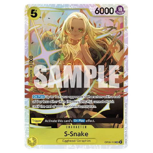 S-Snake OP08-112 card from the One Piece set Two Legends