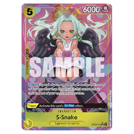 S-Snake OP08-112A card from the One Piece set Two Legends