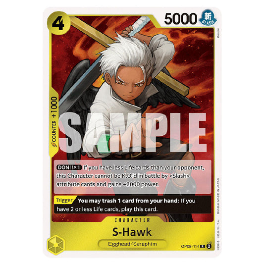 S-Hawk OP08-114 card from the One Piece set Two Legends