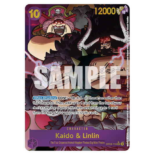 Kaido & Linlin OP08-119A card from the One Piece set Two Legends