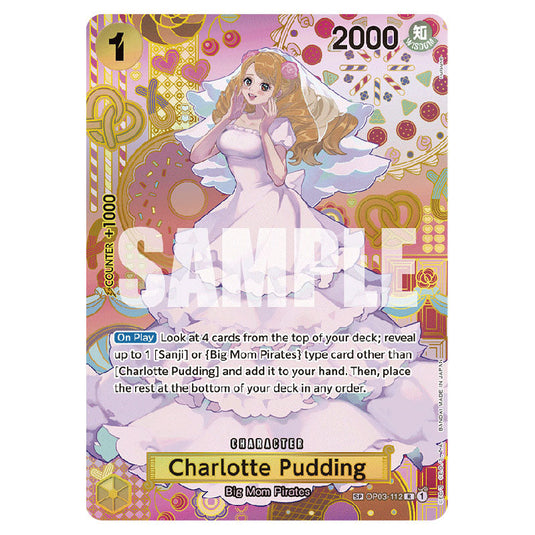 Charlotte Pudding OP03-112 card from the One Piece set Two Legends