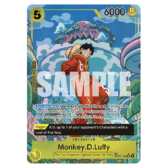 Monkey.D.Luffy OP07-109 card from the One Piece set Two Legends