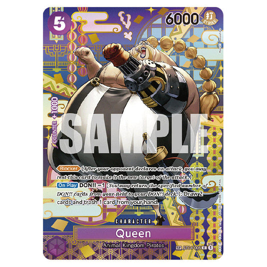 Queen ST04-005 card from the One Piece set Two Legends