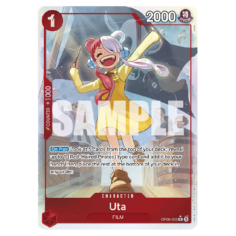 Uta Rarest Card One Piece - Emperors In The New World - Uta (Rare) - OP09-002a