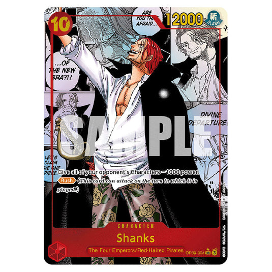 MYCYBERSTASH One Piece OP-09 Booster Pack Set - 4 Packs With Holographic Sleeves (Emperors In The New World)