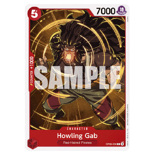 Howling Gab OP09-006 card from the One Piece set Emperors In The New World
