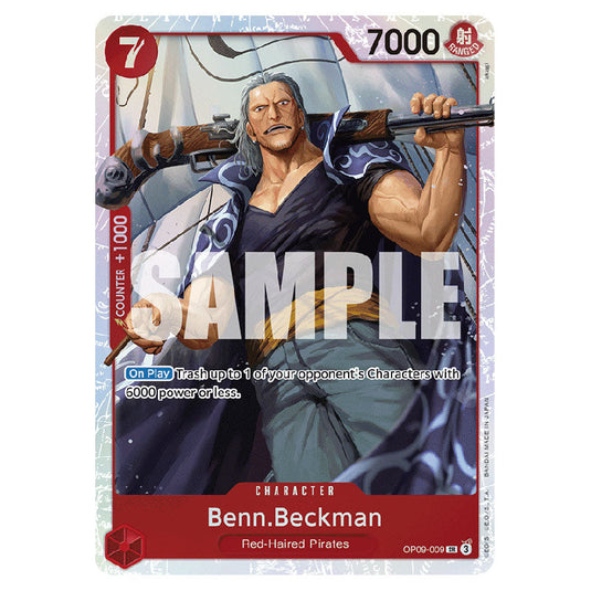 Benn.Beckman OP09-009 card from the One Piece set Emperors In The New World